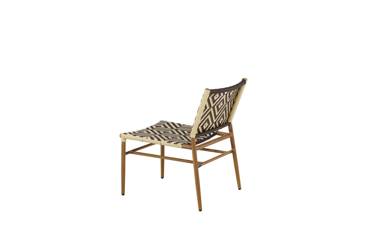Chaise de jardin Carla - en rotin en Beige et tons bruns
