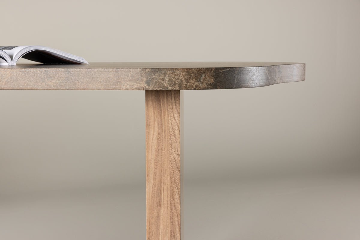 Dining table Mera - in brown marble look