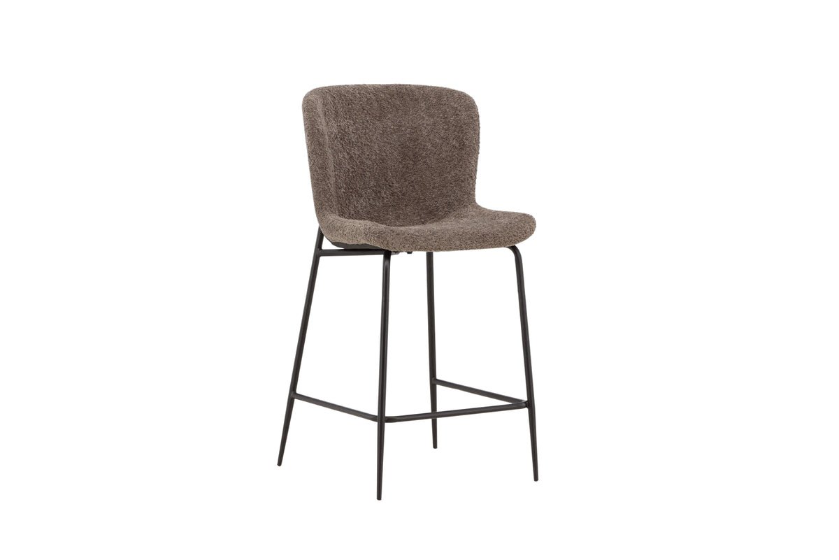 Bar stool Sonee - With soft bouclé fabric