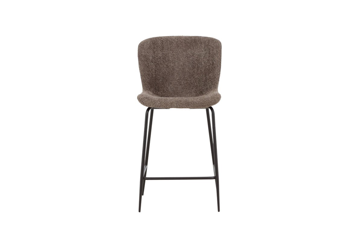 Bar stool Sonee - With soft bouclé fabric