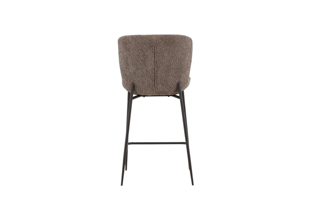 Bar stool Sonee - With soft bouclé fabric
