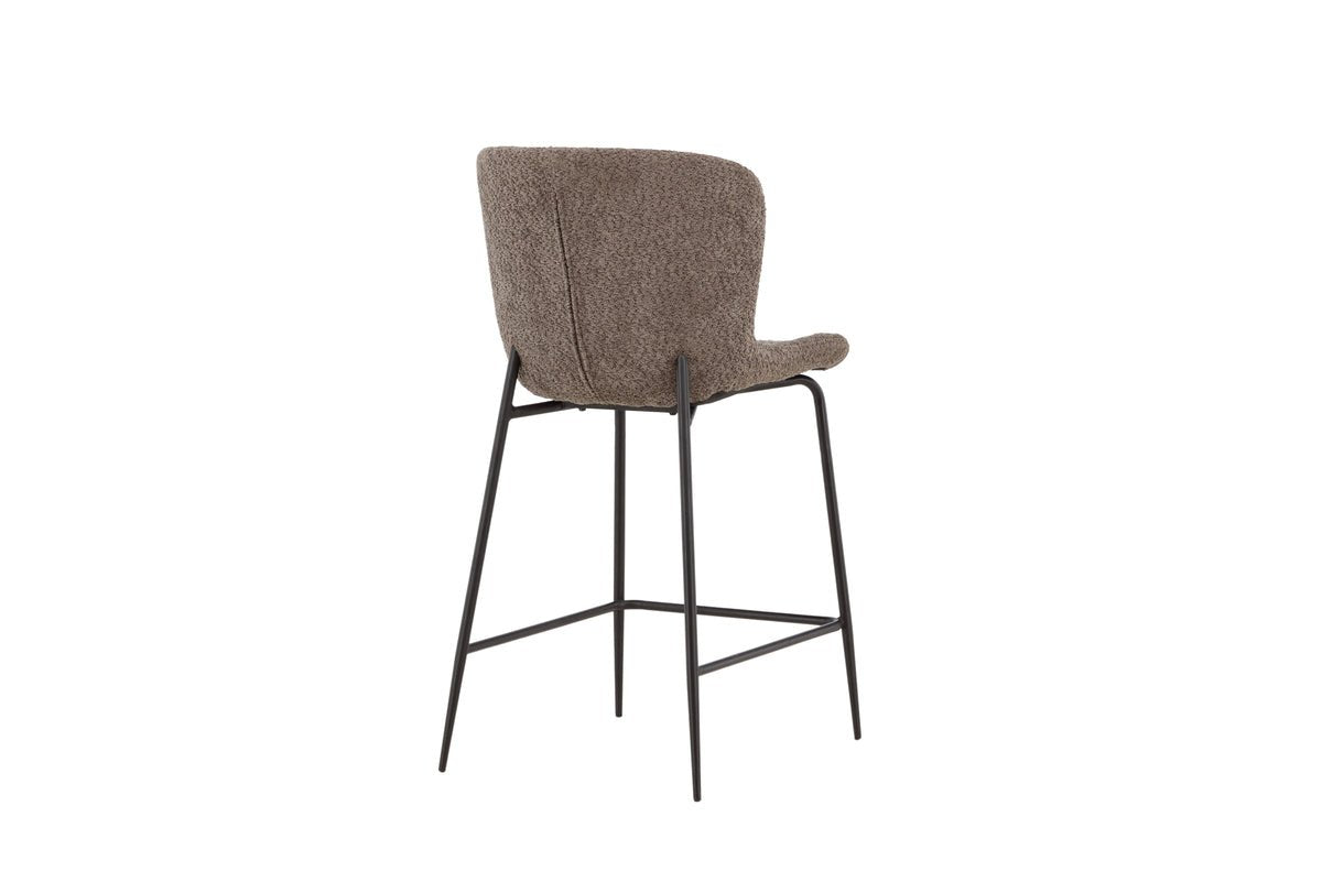 Bar stool Sonee - With soft bouclé fabric