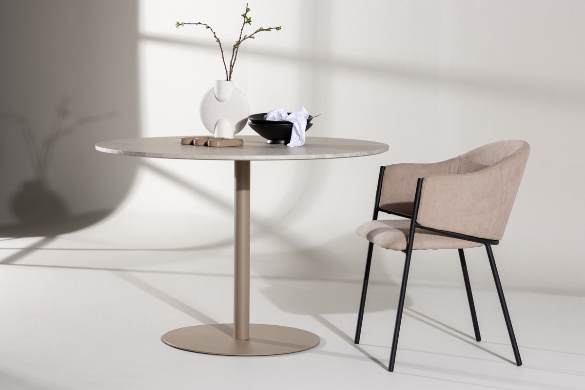 Dining table Tullula - combines modern design with timeless elegance with marble look