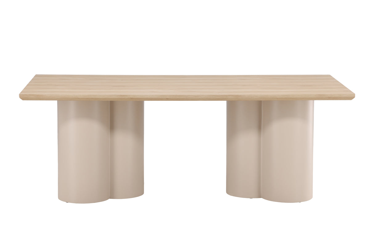 Dining table Belluno – Rectangular table 210 × 100 cm in Whitewash
