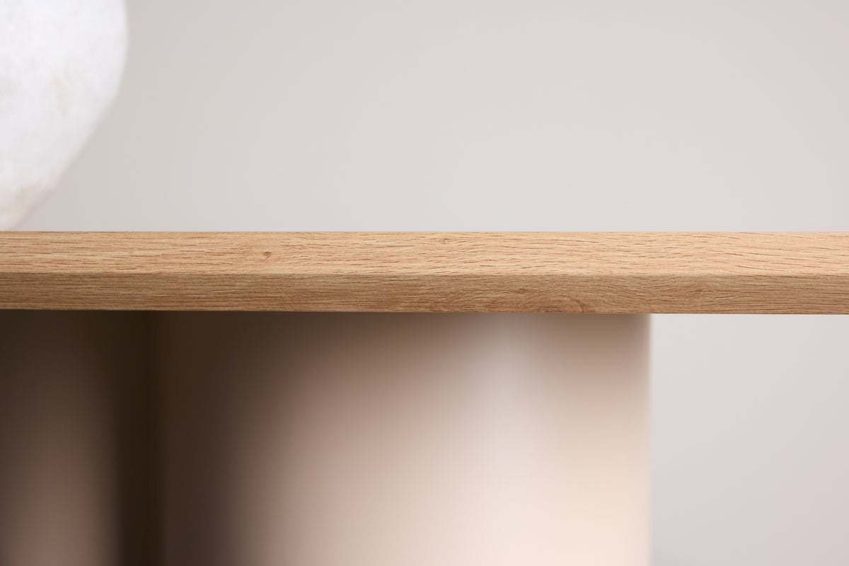 Dining table Belluno – Rectangular table 210 × 100 cm in Whitewash