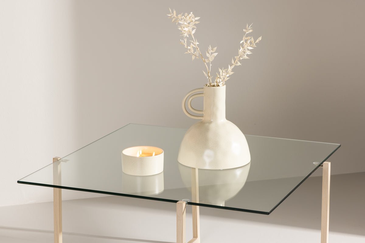 Couchtisch Donna - mit Glas-Tischplatte