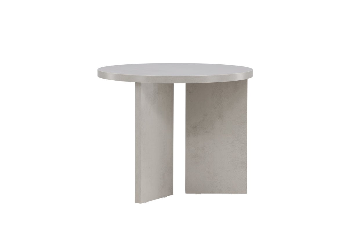 Coffee table Heroli - stylish round table with asymmetrical base