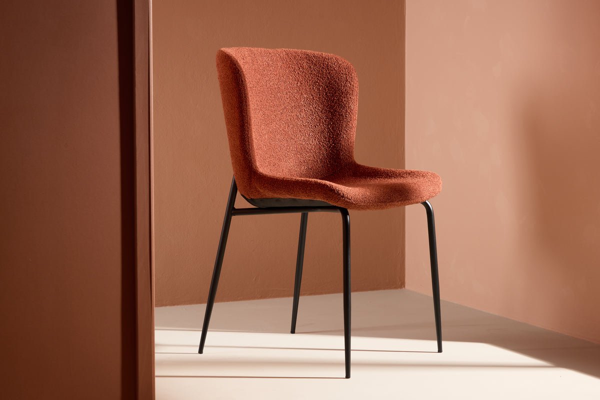 Ensemble de 2 - Chaise Parisienne en Rouge