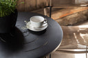 Coffee Table Hanoi - Ø65 with Black Steel Tabletop