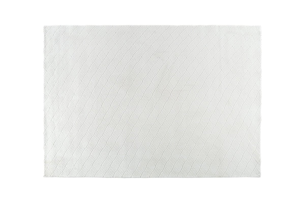 Tapis Soren – en Blanc en polyester et non-tissé