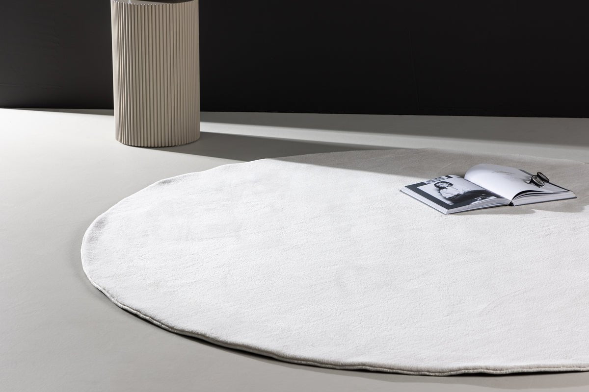 Tapis Emina – rond en polyester et non-tissé