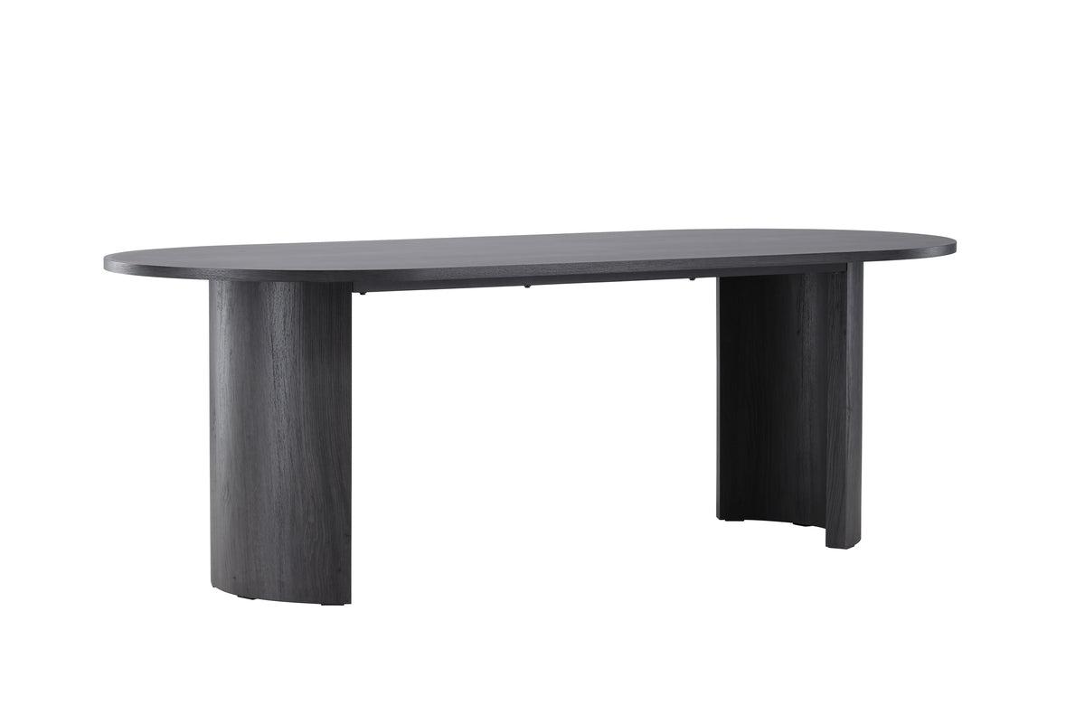 Dining table Veyla - an oval dining table in elegant Black