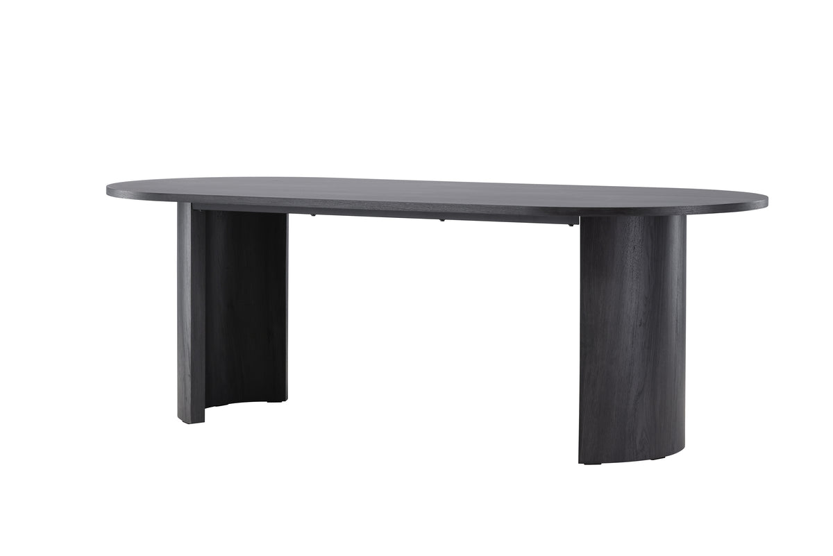 Dining table Veyla - an oval dining table in elegant Black
