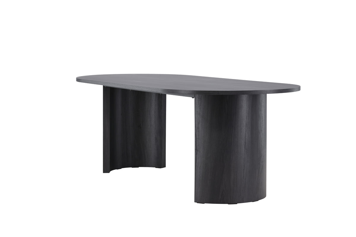 Dining table Veyla - an oval dining table in elegant Black