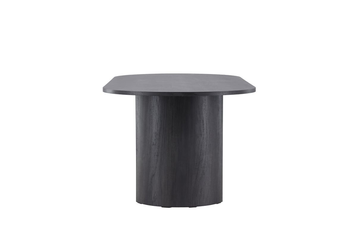 Dining table Veyla - an oval dining table in elegant Black