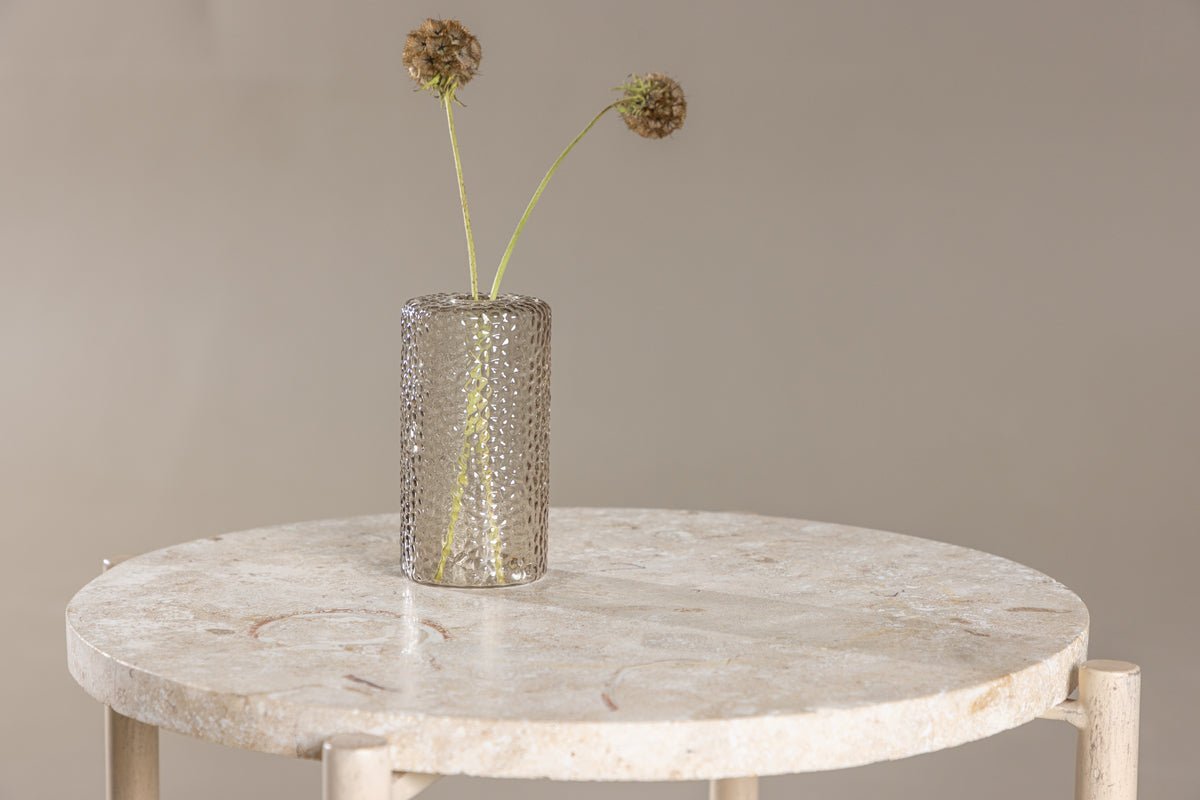 Couchtisch/Beistelltisch Sandelo - mat Dëschplack aus Steen