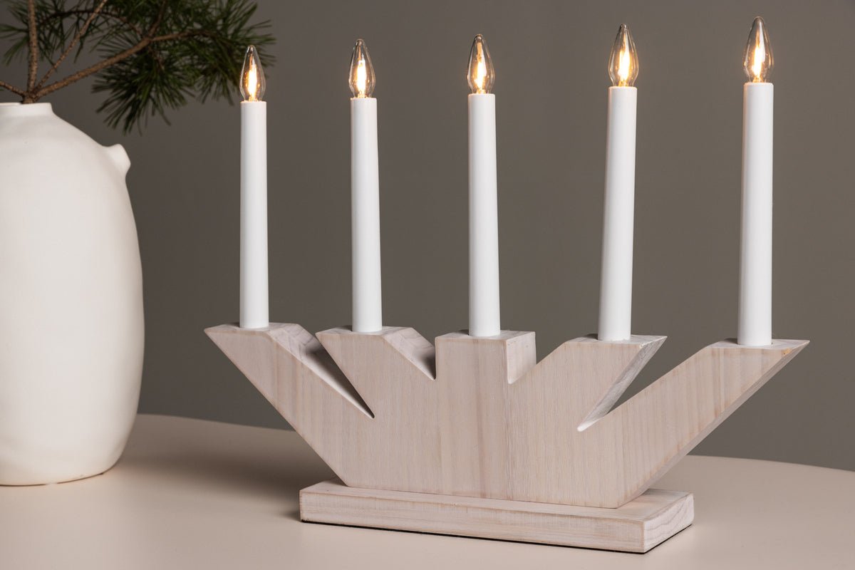 Chrëschtdekoratioun Alvra - stëmmungsvollen Adventskerzenhalter