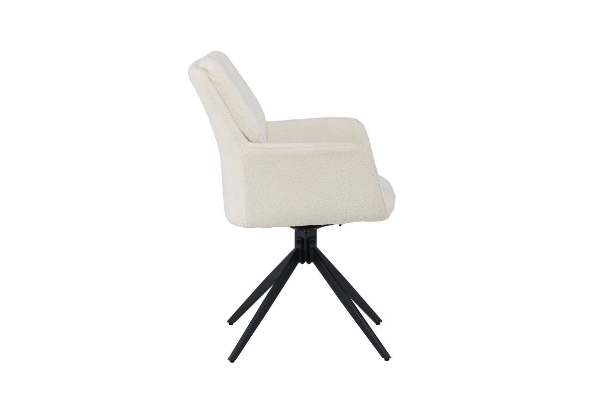 Ensemble de 2 chaises Marko faciles d'entretien en Marron ou Blanc