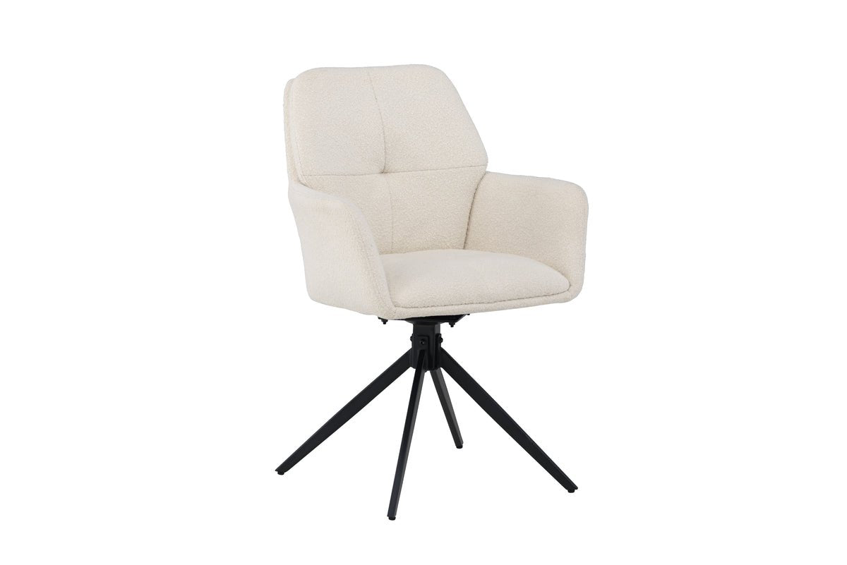 Ensemble de 2 chaises Marko faciles d'entretien en Marron ou Blanc