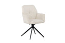 Ensemble de 2 chaises Marko faciles d'entretien en Marron ou Blanc