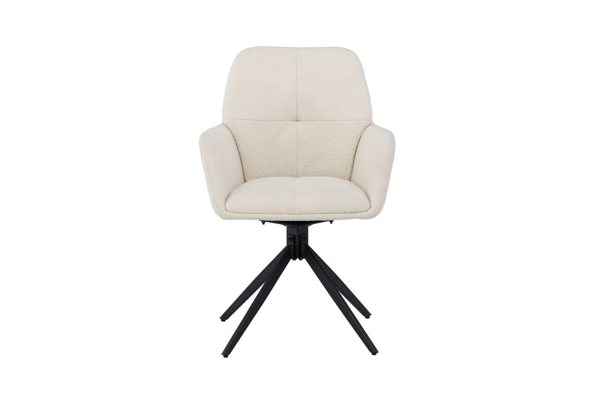 Ensemble de 2 chaises Marko faciles d'entretien en Marron ou Blanc