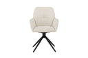 Ensemble de 2 chaises Marko faciles d'entretien en Marron ou Blanc