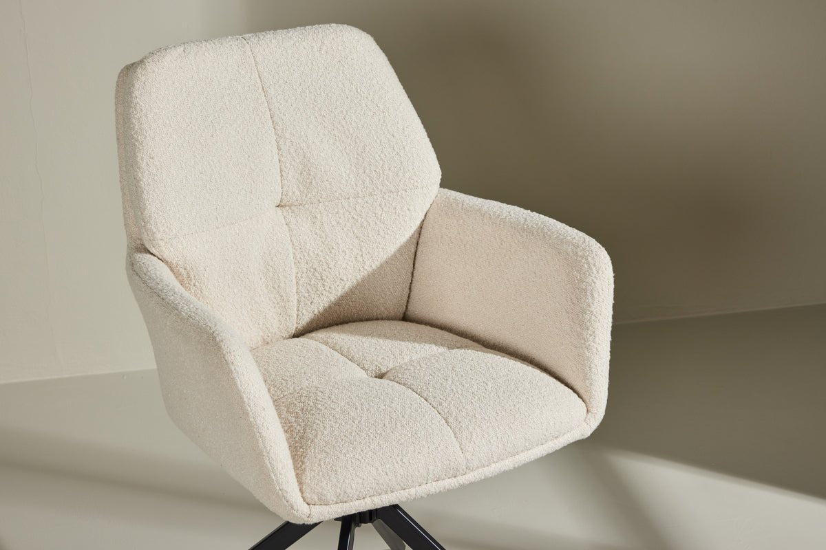 Ensemble de 2 chaises Marko faciles d'entretien en Marron ou Blanc