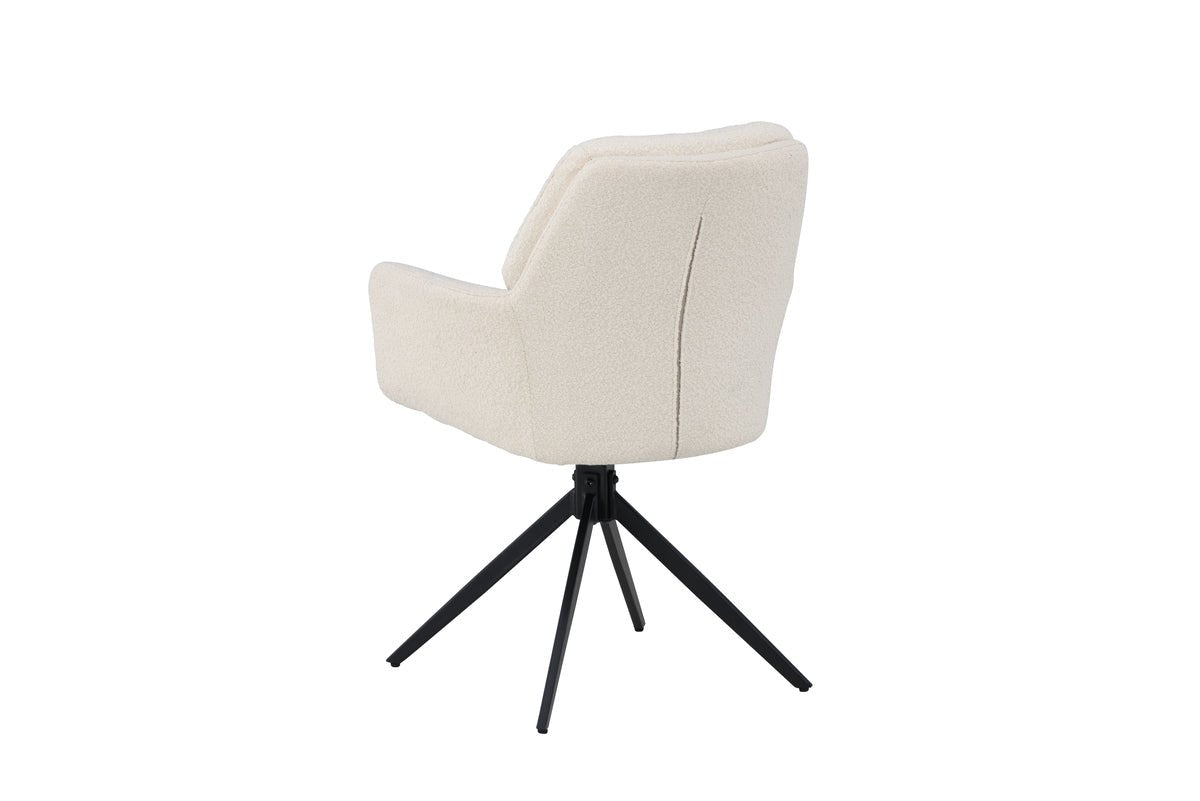 Ensemble de 2 chaises Marko faciles d'entretien en Marron ou Blanc