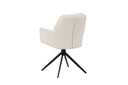 Ensemble de 2 chaises Marko faciles d'entretien en Marron ou Blanc