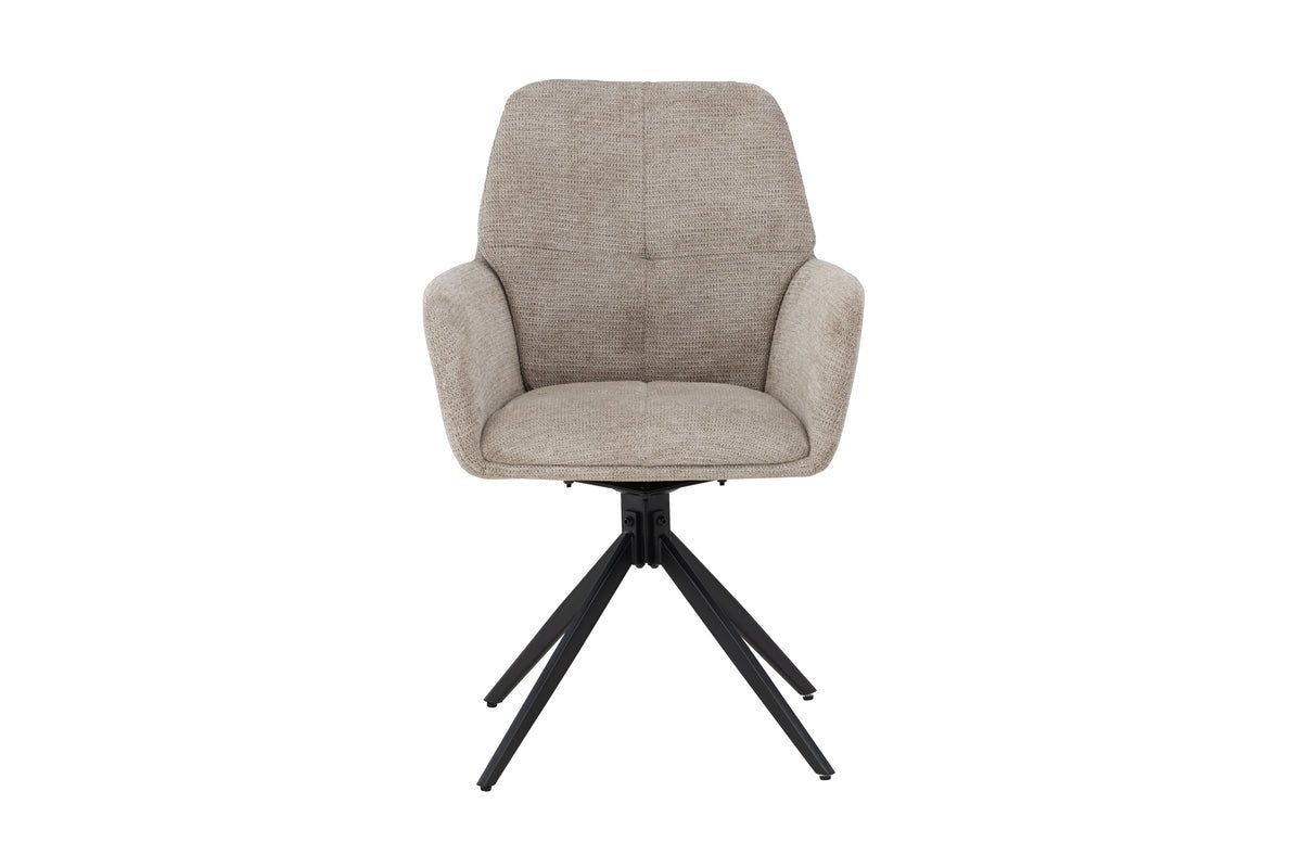 Ensemble de 2 chaises Marko faciles d'entretien en Marron ou Blanc