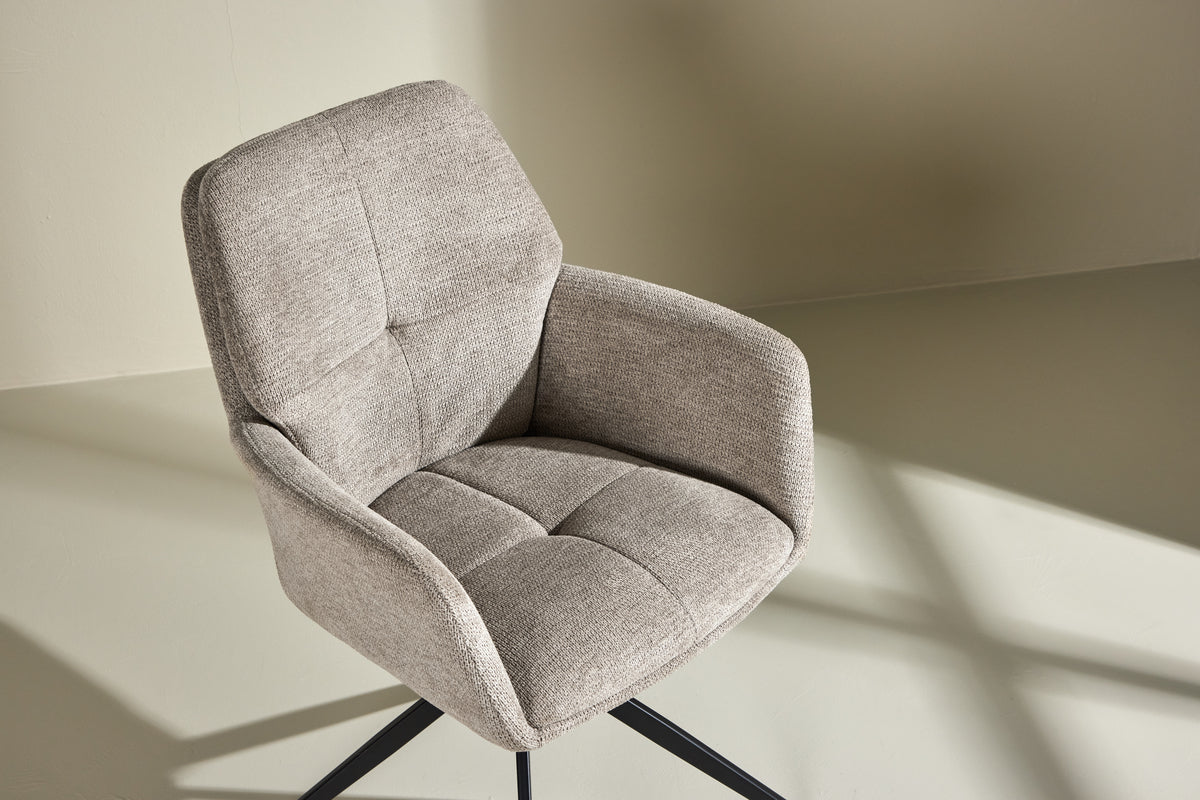 Ensemble de 2 chaises Marko faciles d'entretien en Marron ou Blanc