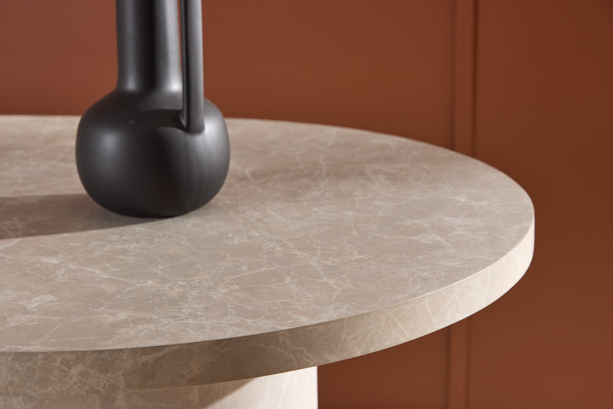 Dining table Cielo - in a simple design with an elegant marble look