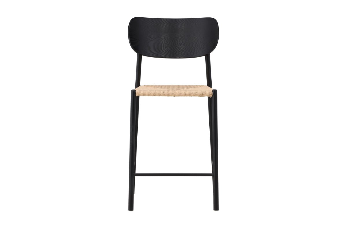 Tabouret de bar Savannah - avec une assise en tressage naturel en corde