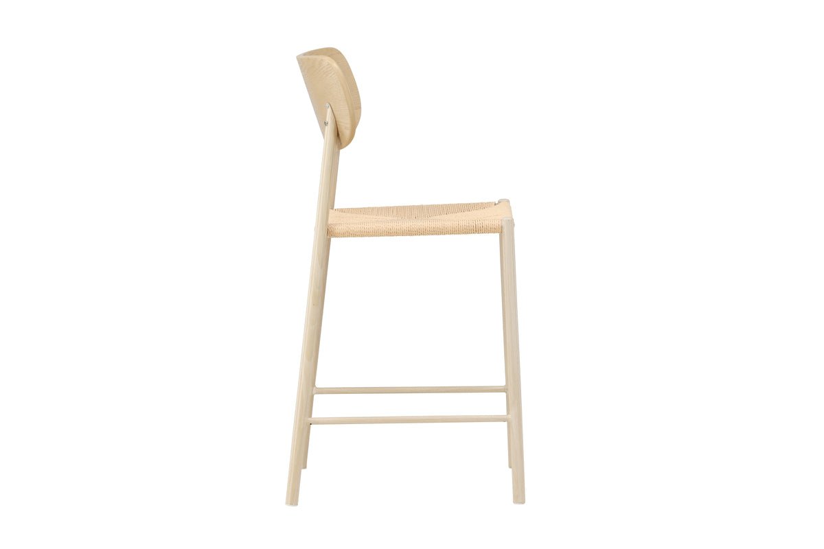 Tabouret de bar Savannah - avec une assise en tressage naturel en corde