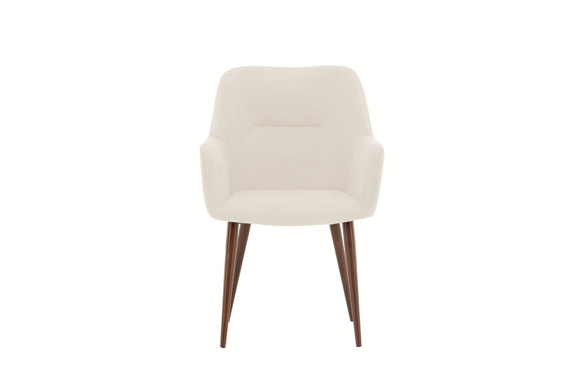 2-piece set - Present chair with legs in deep mocha brown