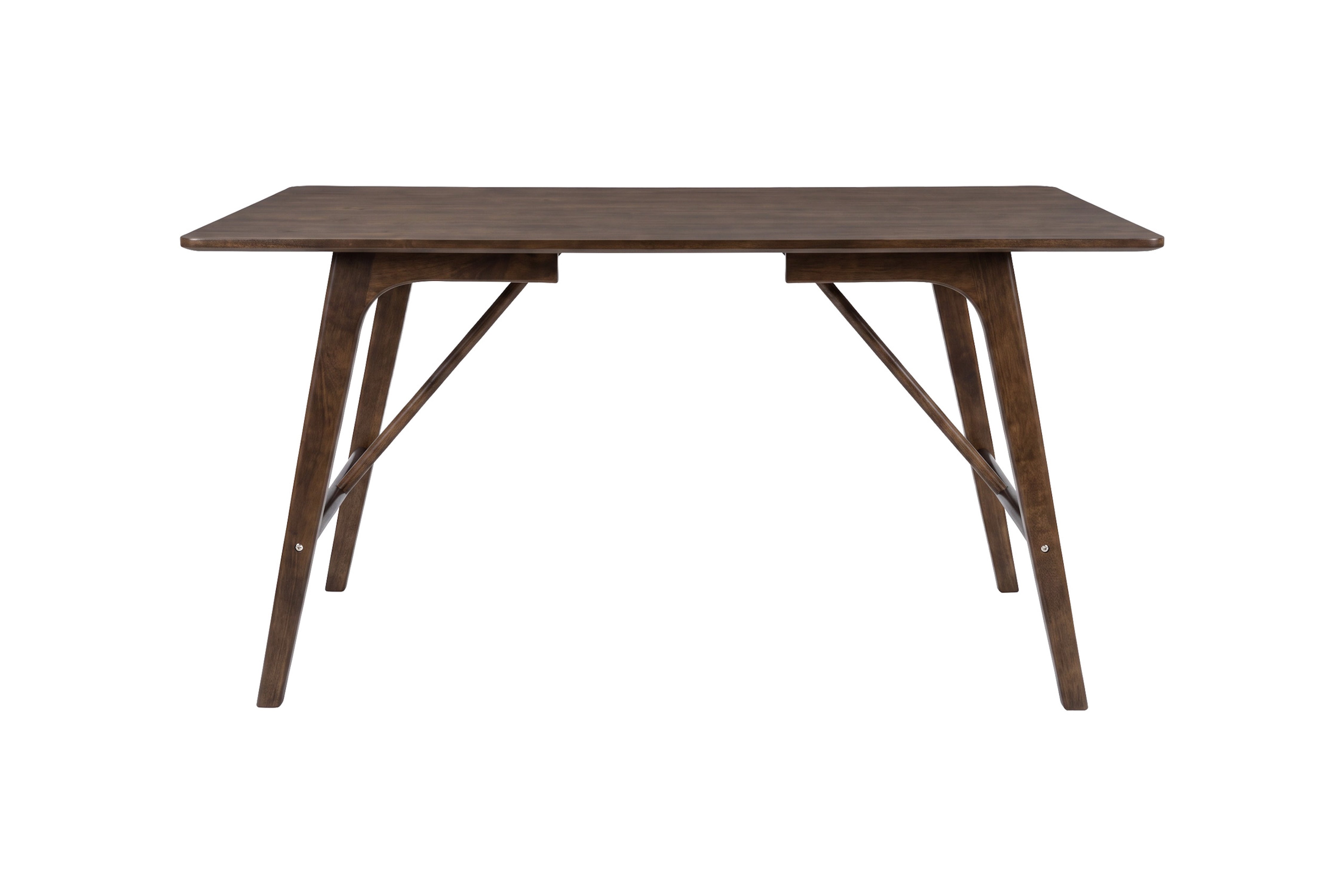 Table à manger Virelo - design rectangulaire en Marron foncé