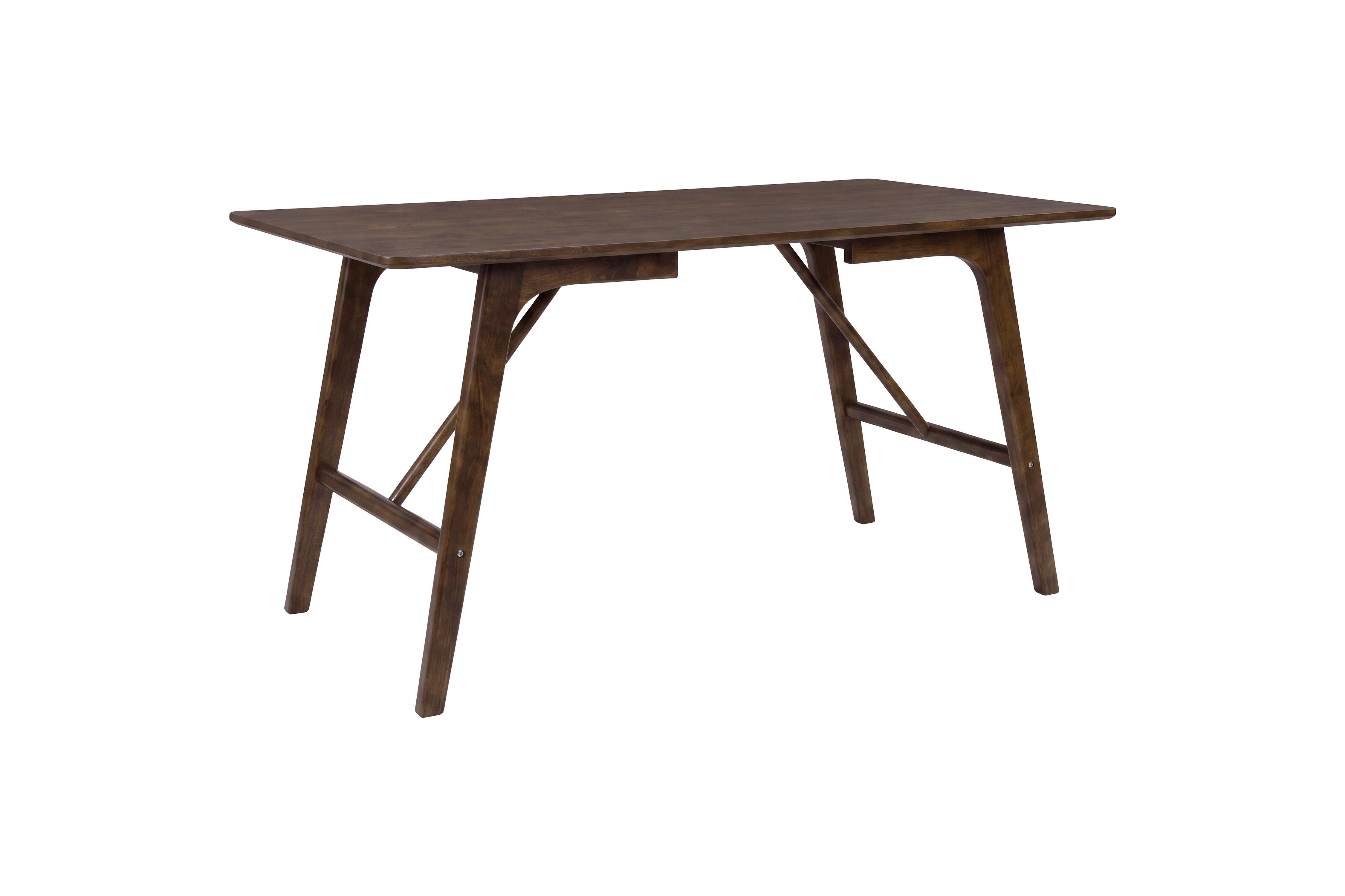 Table à manger Virelo - design rectangulaire en Marron foncé