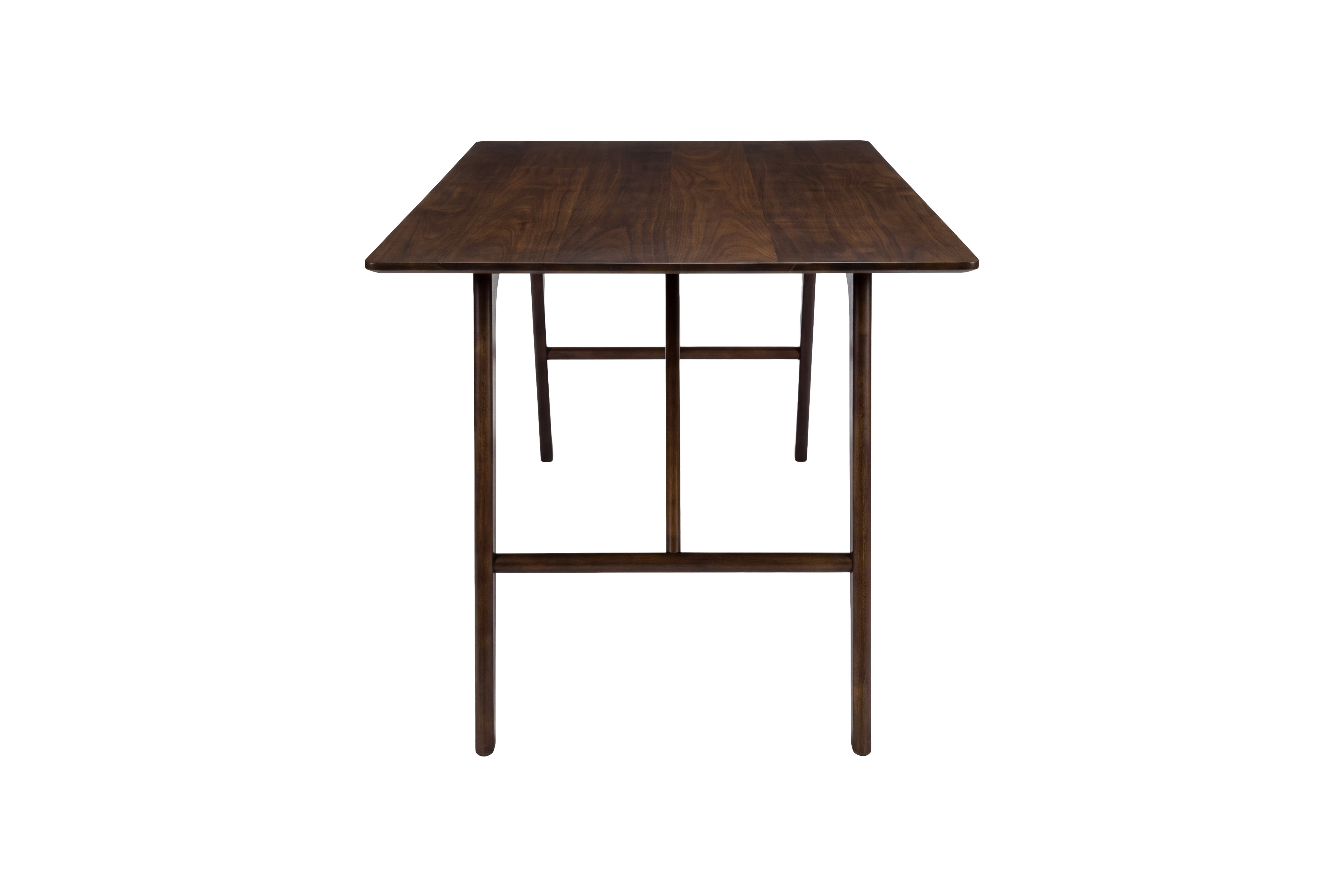 Table à manger Virelo - design rectangulaire en Marron foncé