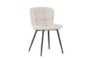 2er Set - Stuhl Angelica edle Kombination aus Beige und Schwarz