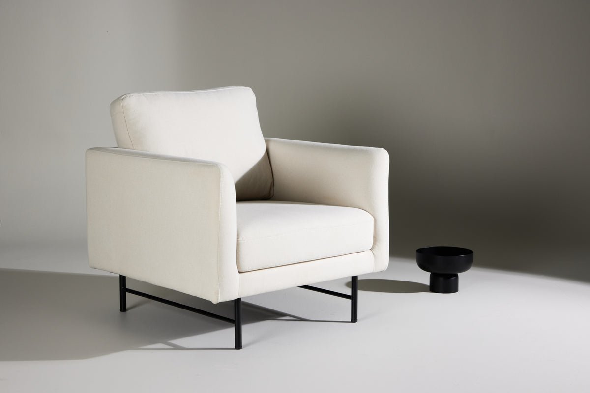 Fauteuil Cloud - Intemporel, clair & confortable en Blanc