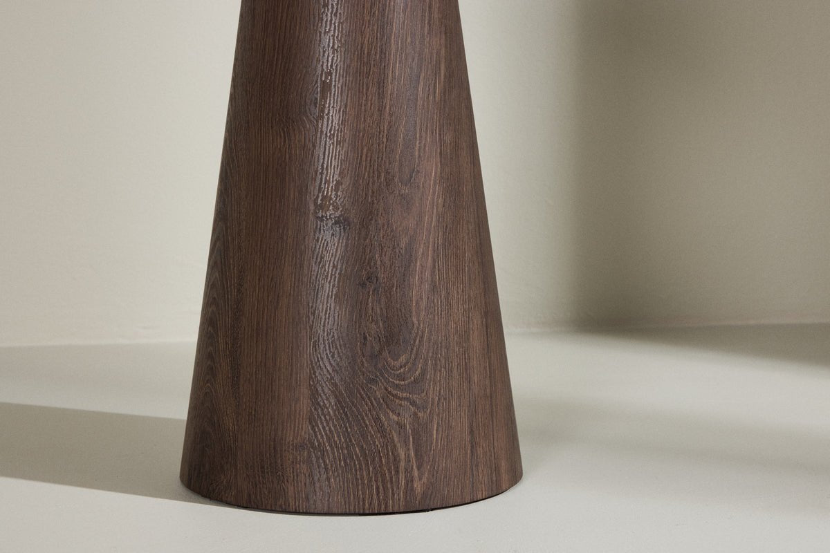 Table d'appoint Loreno – en blanc laqué ou moka