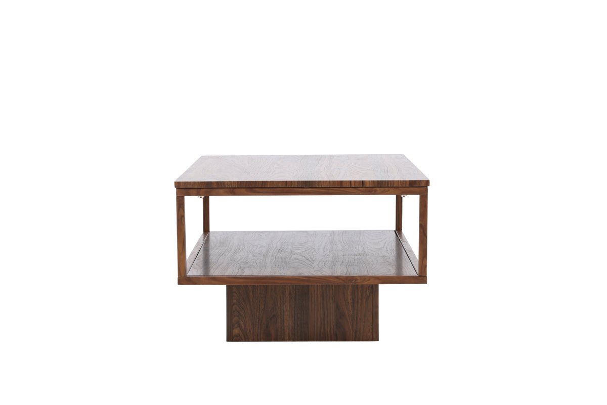 Table basse Magela - en aspect noyer