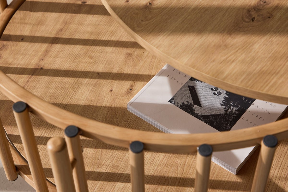 Couchtisch Rubio - mat ofhuelbarer Dëschplack