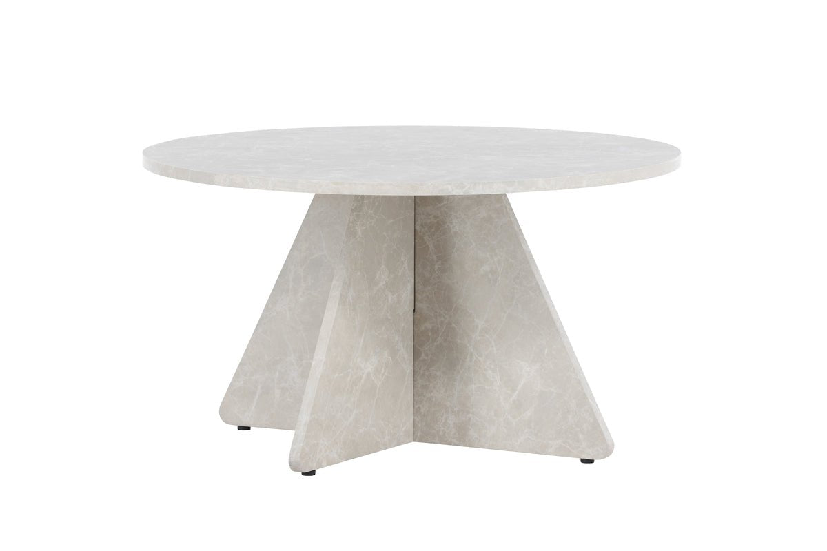Coffee table Navaro - round table in soft Beige
