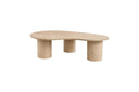 Table basse Garino - design organique en imitation bois