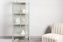Kommode/Vitrine Lenora – Beige, Modern-Classy mit Retro-Akzent