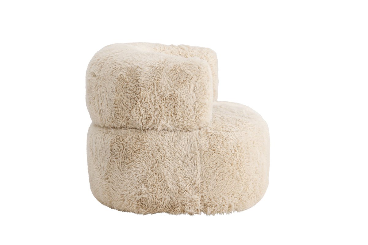 Armchair Fiby - With polyester cover in cream white