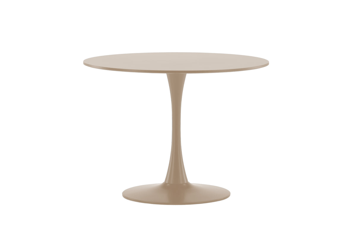 Dining table Glade – Round dining table in Beige (Ø 100 cm)