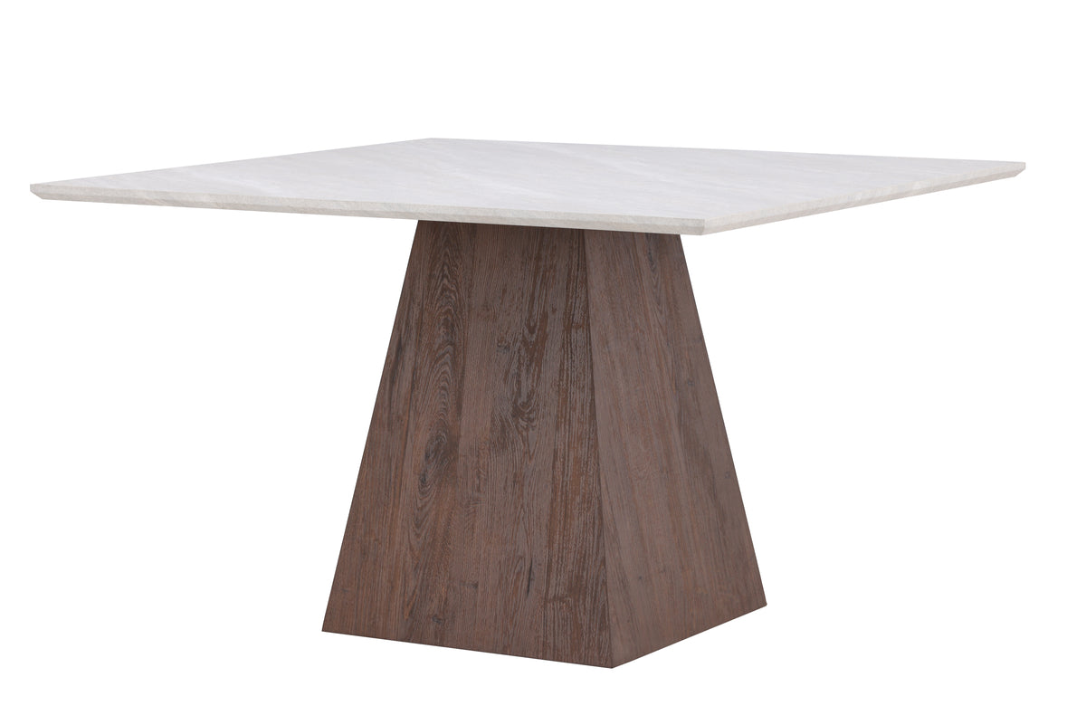 Dining table Lior 120×120 cm in Light Gray with MDF frame