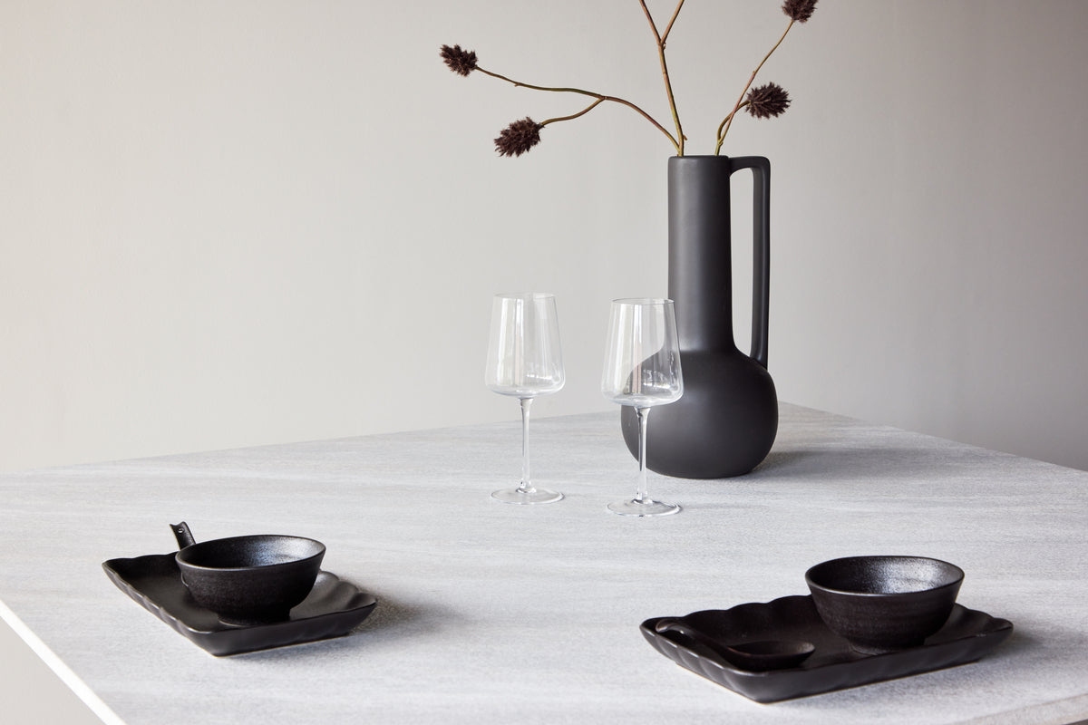 Dining table Lior 120×120 cm in Light Gray with MDF frame